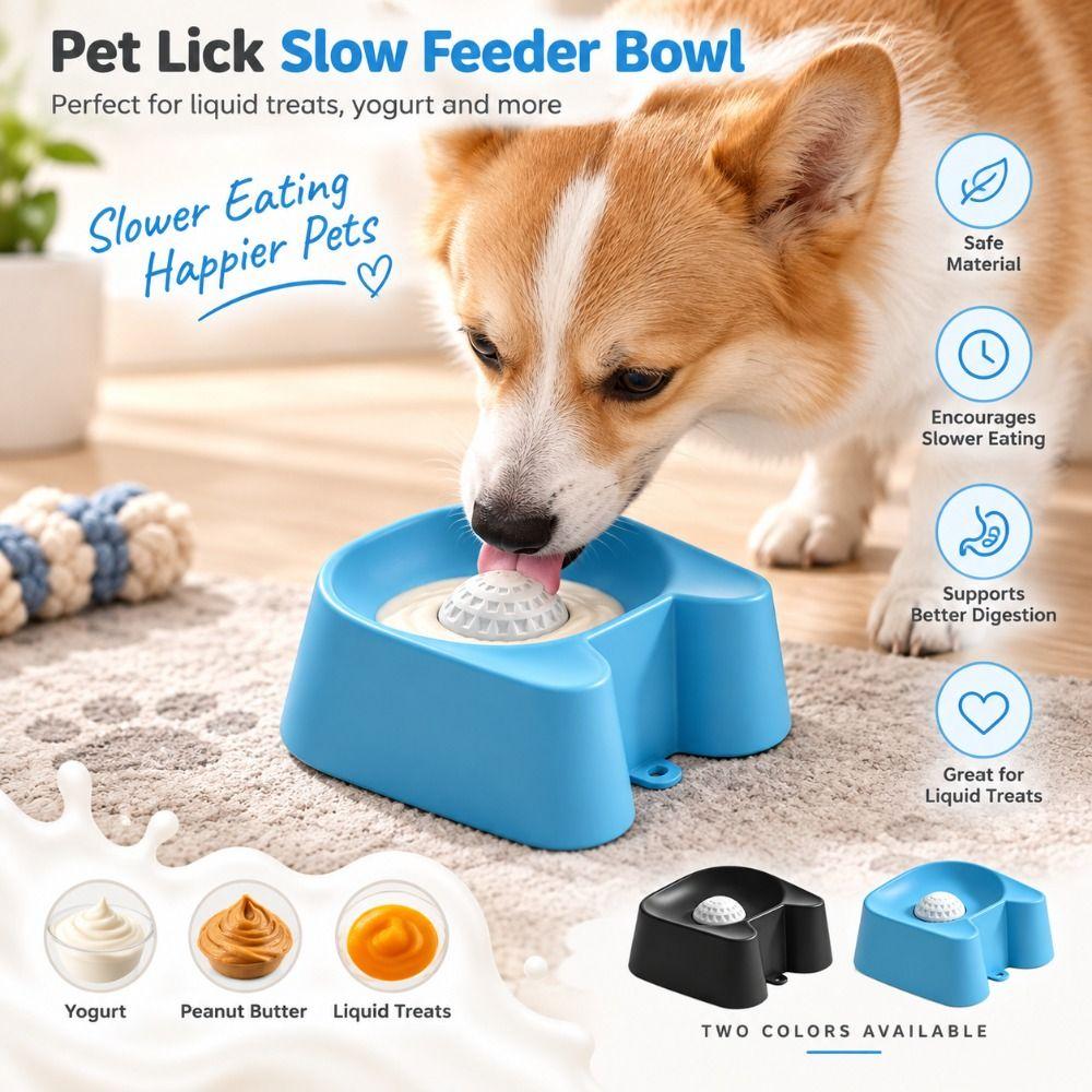 Bite Resistant Slow Feeder Dog Bowl Large Capacity Pet Feeding Bowl Cat Dog Feeding