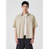 Garment Dyed Oxford Short Sleeve Shirt Beige (424765Ly2A)