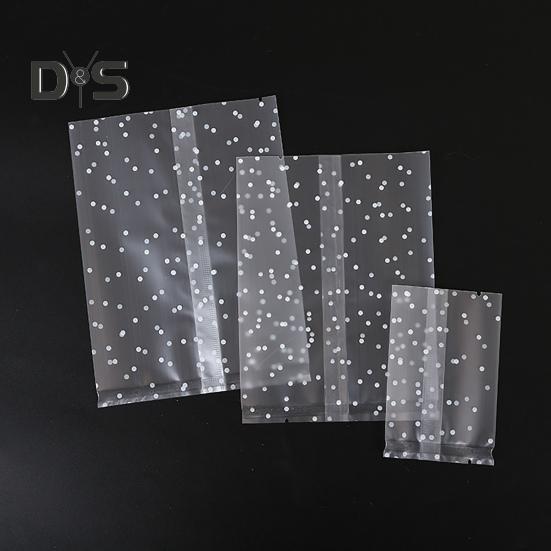 100Pcs/Pack Machine Seal Bags Clear Waterproof Plastic White Dot Vacuum Sealer Bag Cookie Food Saver Storage