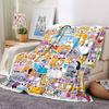 1Pc Lankybox Adventure Blanket For Couch Bed Plush Cozy Fuzzy Blanket Super Soft Warm Blankets For Fall And Winter 091823