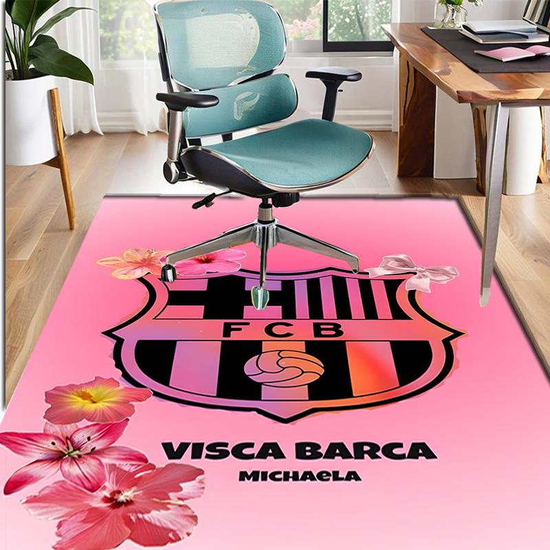 football club FC Pattern Rug, Indoor/Outdoor Mat, for Picnic, Gameroom, Bedroom, Office, Living Room, Home Decor Carpet, Birthday Gift