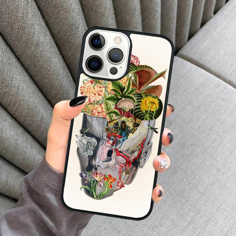 

Human Brain Art Phone Case For iPhone 17 Air 16 16e 15 13 14 Pro Max 11 12 Plus 2022 MAX Shell Cover coque iPhone 11pro max