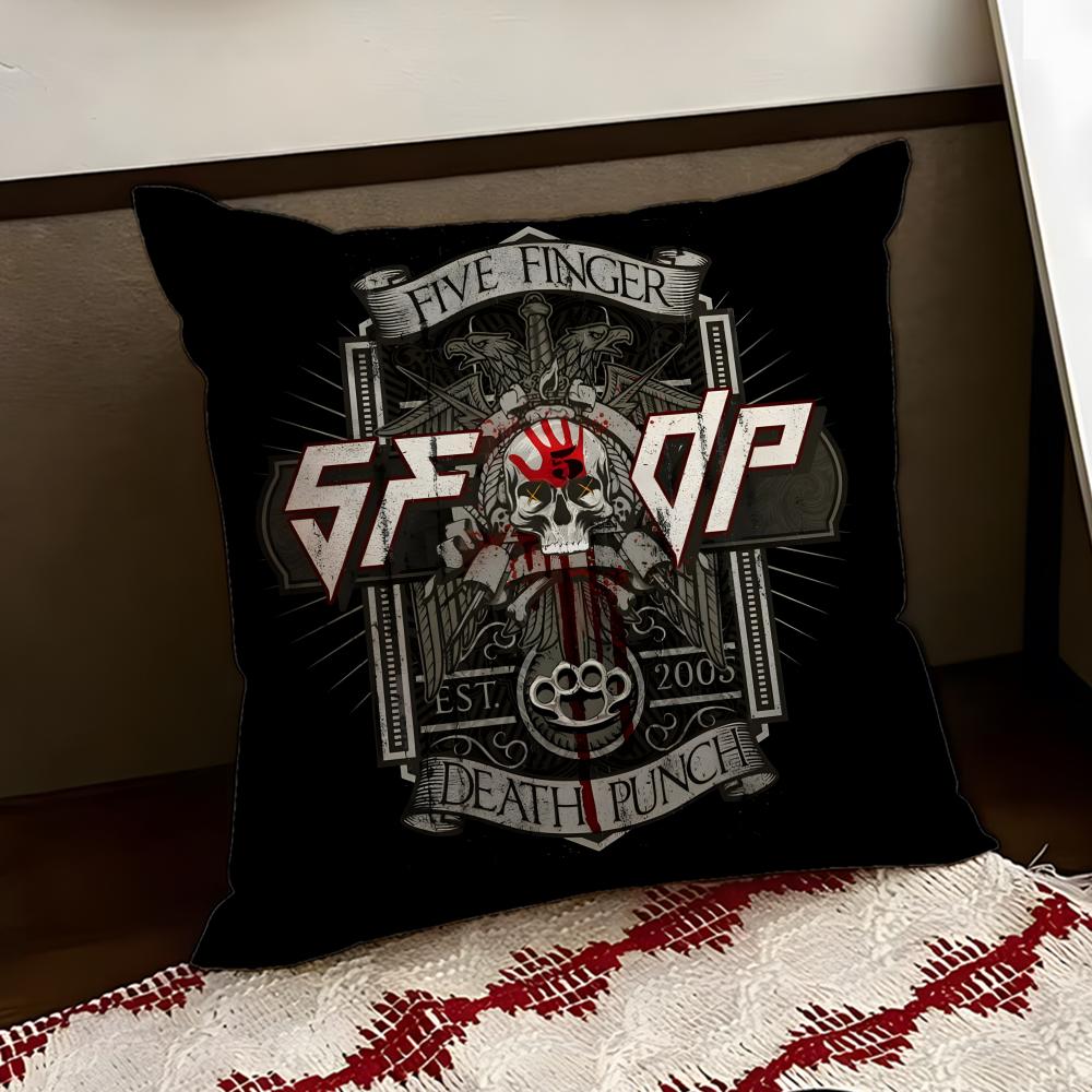 

Five FFinger Death PPunch Cushion Cover Reversible Soft Durable Pillow Cover Home Car MultiScene Use for Daily Comfort 30X30cm