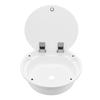 430mmx140mm/16.93x5.51in RV Kitchen Sink Round White Acrylic Hand Wash Basin Sink with Lid for Carav