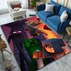 Minecraft Adventure Battle Scene Patterned Carpet, Suitable As a Non Slip Play Mat for the Living Room and Bedroom Sofa