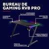 Bureau gaming - trust gaming - gxt 710 luminus pro - 120x60 cm - led rgb - chargeur sans fil 10w