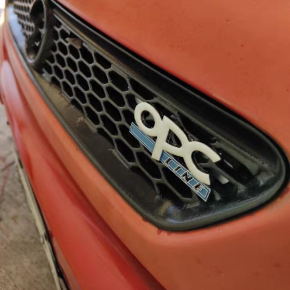 1pcs Metal Car Stickers OPC Line Letters Emblem Logo Car Front Grille Rear Trunk Badge Accessories For Opel Corsa Insignia Regal
