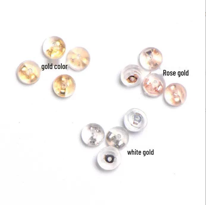 S925 Sterling Silver Ear Studs and Backs - Exquisite Silver Earrings and Hooks Accessories