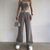 Top a Canotta Senza Maniche Color Block da Donna Pantaloni a Gamba Larga Vita Alta Set Casual Due Pezzi