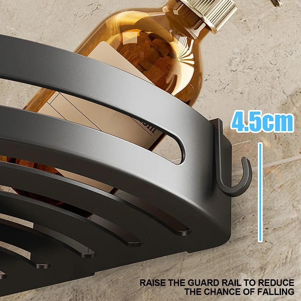 No Punching Required Bathroom Shampoo Holder Shower Shelves Storage Shelf Towel Holder Shelves for Bathroom