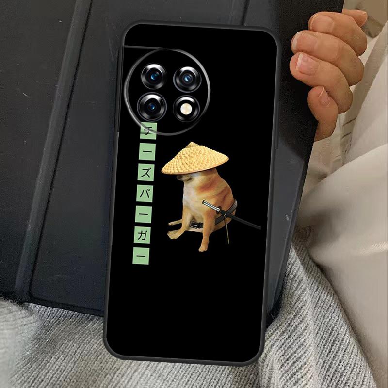 Cheems Doge Meme Funny Doggy Case For OnePlus 13R 12R 10R 13T 10T 8T 15 13 12 11 Nord CE 4 3 2 Lite N20 N30 Nord 5 Cover