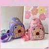 Cute Cartoon Printed Crossbody Bag For Kids Lightweight And Breathable Ideal For Daily Use