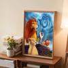 5D Diy Diamond Painting The Lion King and His Friends Full Drill Rhinestones Mosaic Embroidery Handmade Products Home Decor Gift