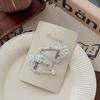 Korean Pearl Bow Rhinestone Love Hairpin Hair Ring High-end Temperament Does Not Hurt The Side of The Hair The Girl's Hairpin