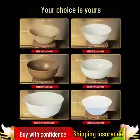 Eco-friendly Disposable Thickened Rice Husk Bowl - Food Grade, Custom Logo Option Available