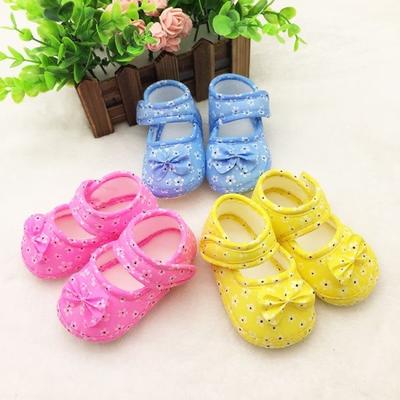 Infant Baby Prewalker Toddler Girls Kid Bowknot Soft Anti-Slip Crib Shoes First Walkers 0-18 Months