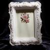 Vintage Resin Photo Frame With Gold Embossed Rose Pattern For Christmas And Anniversary Gifts