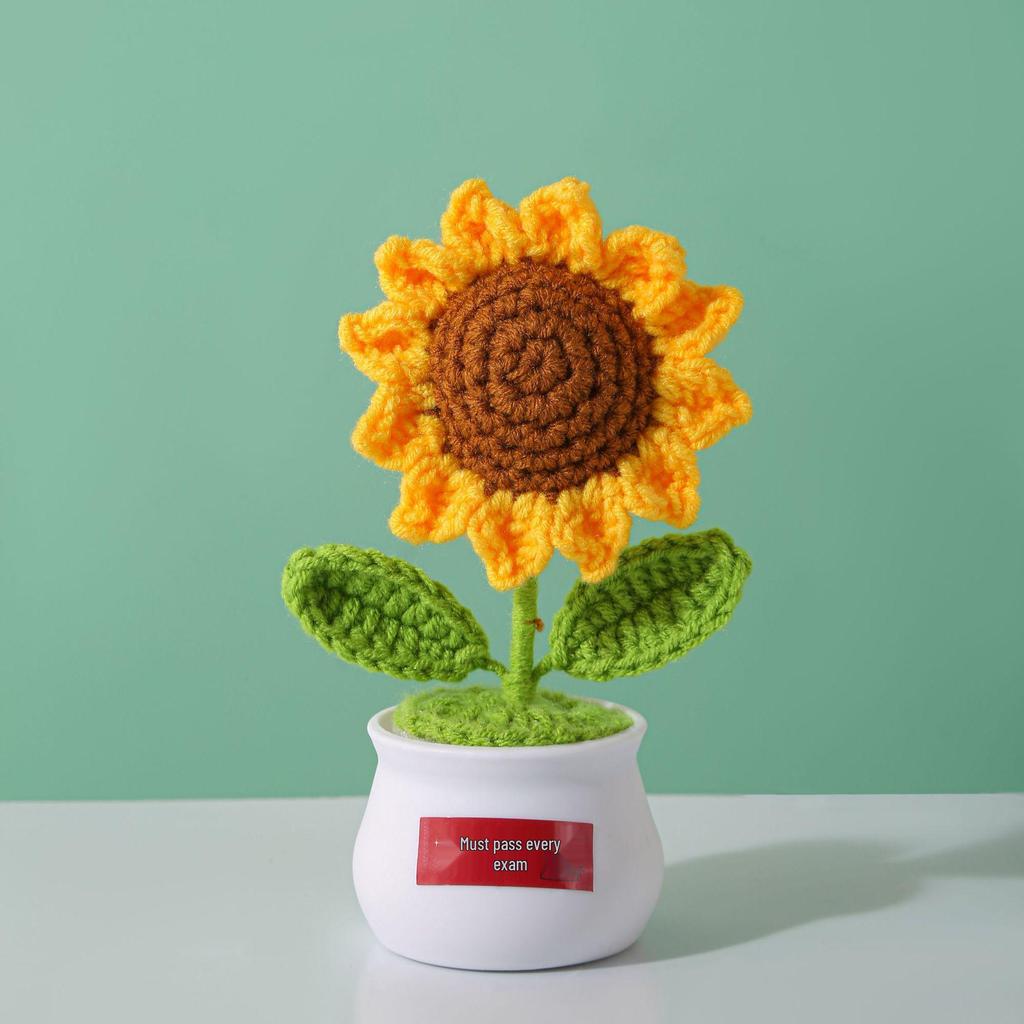 Sunflower Handmade Crochet Bouquet - Teacher's Day or Birthday Gift