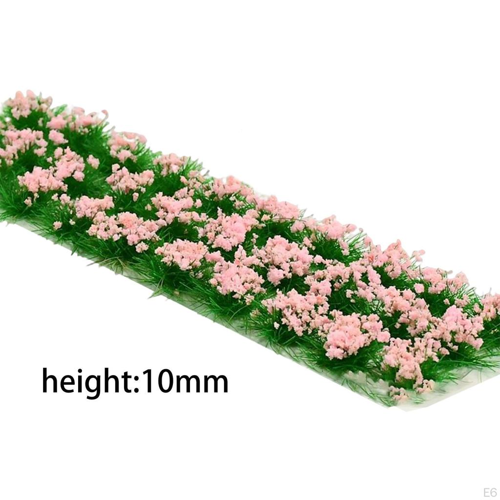 Bushy Tufts Static Scenery Model Artificial Grass Gaming Dioramas Flower Cluster for