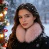 Luxury Faux Fur Accessory Fake Scarf Puffy Collar Trim Adjustable Button Fastening Neck Removable Plush Winter Warmer Wrap Thermal Quick Close