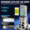 2Pcs 30000LM H4 H7 LED Headlight Bulbs Mini Turbo H11 LED H8 9005 HB3 H1 80W Car Fog light Hi lo beam Headlamp Auto Plug&Play Lamp 6500K White