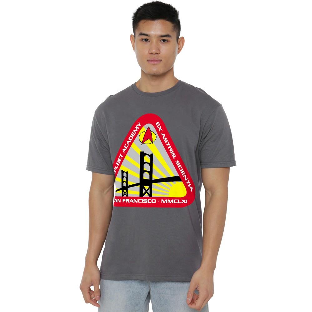 Star Trek Starfleet Academy T-Shirt S-4XL Charcoal S