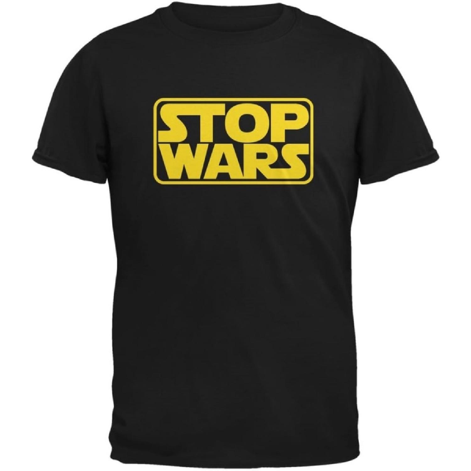 Stop Wars Black Adult T-Shirt S разноцветный