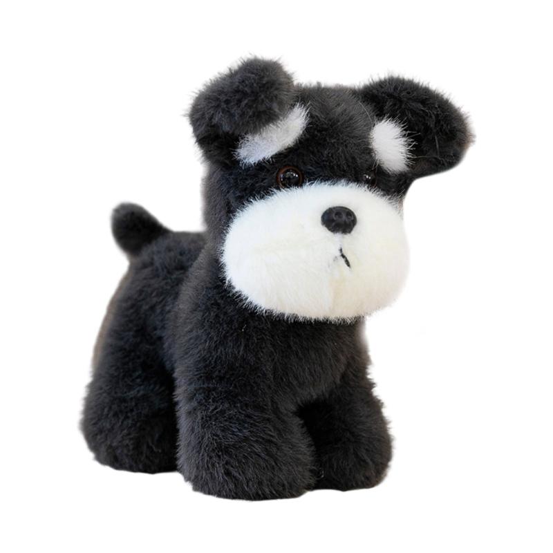 Bear Dog Plush Toy Soft Even Filling Cotton Durability For Kids Companionship Office Desk Decoration