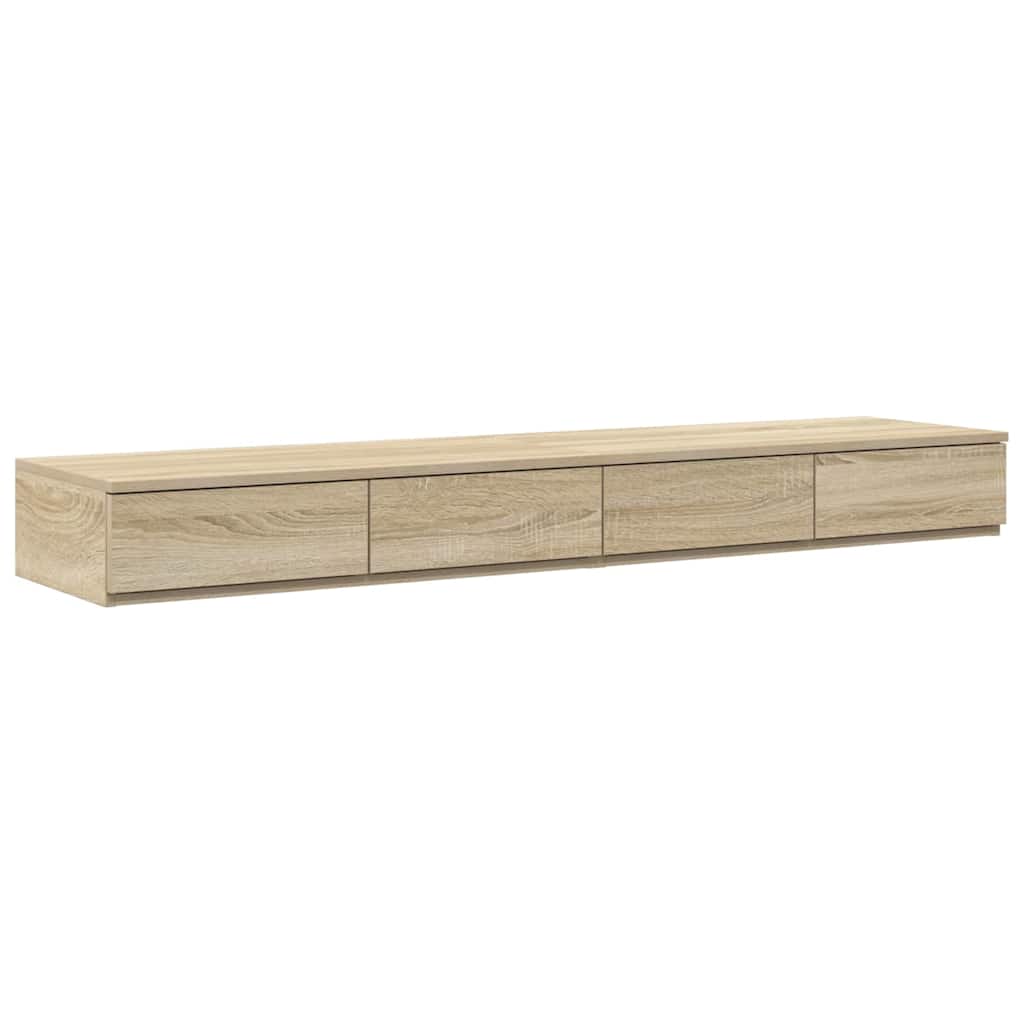 Bed Drawers Sonoma Oak 140 x 36.5 x 16.5 cm Particleboard