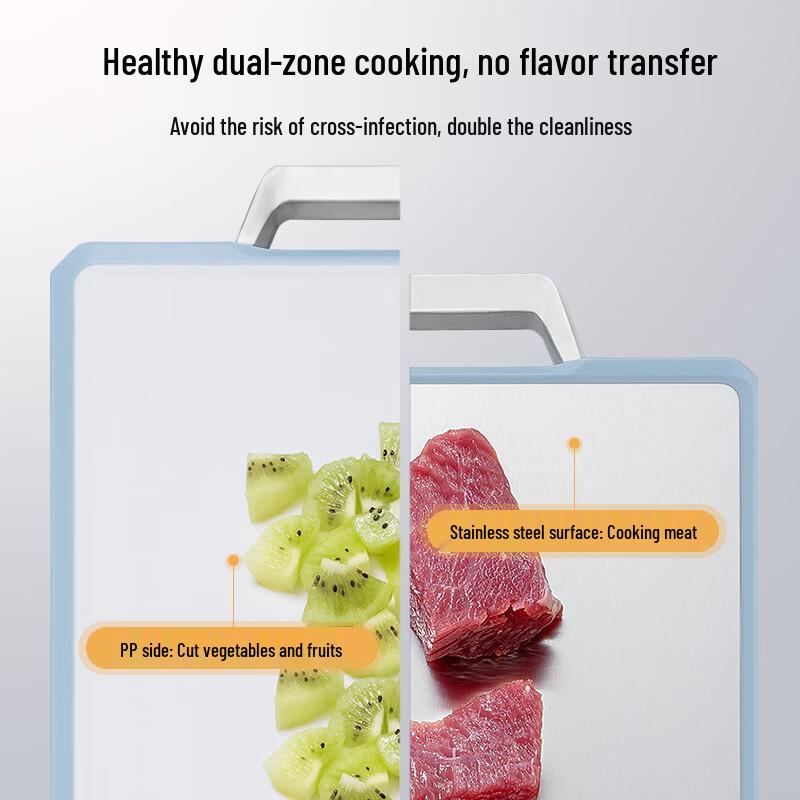 Kangbach Lightweight Antibacterial Stainless Steel Double-Sided Cutting Board