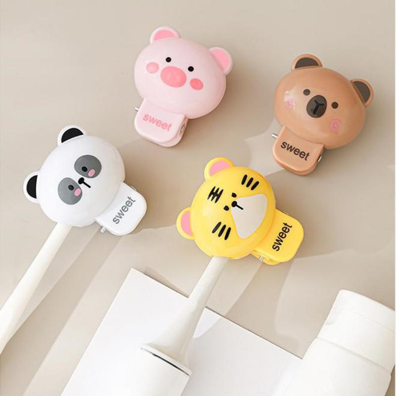 Cartoon Animals Toothbrush Head Cover Clips Portable Electric Toothbrush Dustproof Head Protector Cap Household Travel