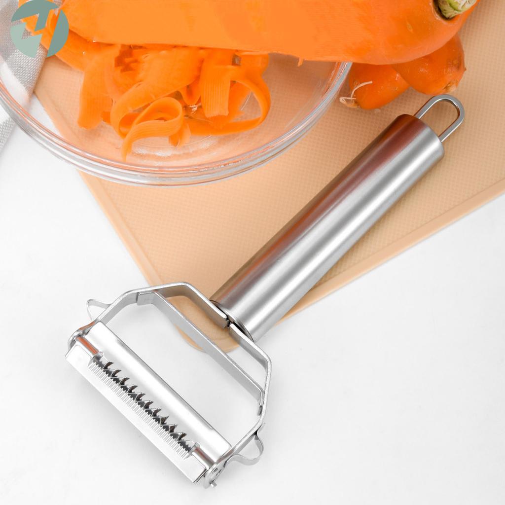 Multifunctional Peeler Dual Blade Stainless Steel Cutter Sherdder Comfortable Handle 2 In 1 Peeler for Vegetable Fruit