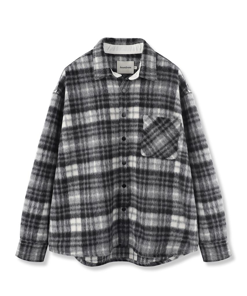 Avandress Sanders Check Shirt Jacket Brown