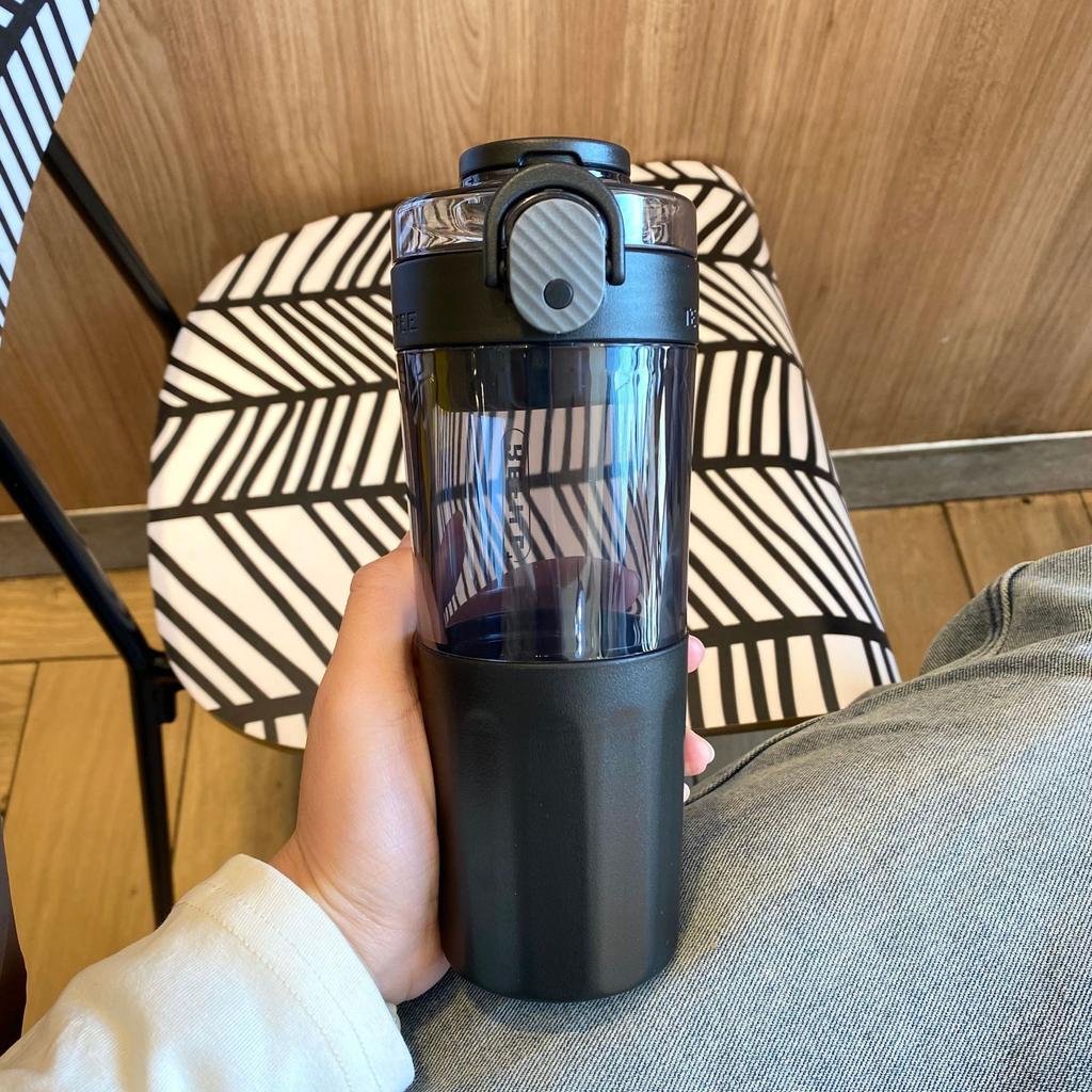 450Ml Plastic Transparent Water Bottle with Tea Filter Drinking Portable Sport Cup Kid School Outdoor Sport Camping