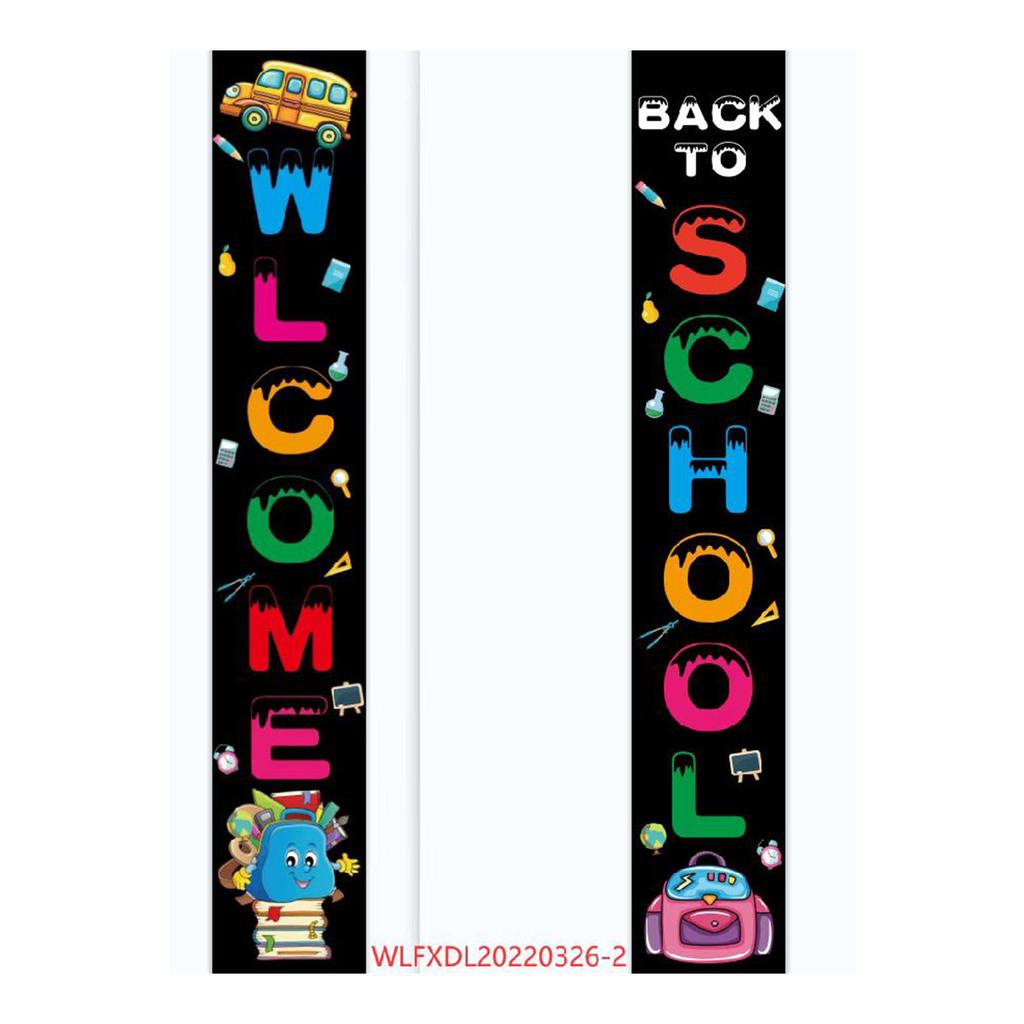 180X30 Opening School Classroom Door Atmosphere Decoration Polyester Cloth Couplet Flag Customization