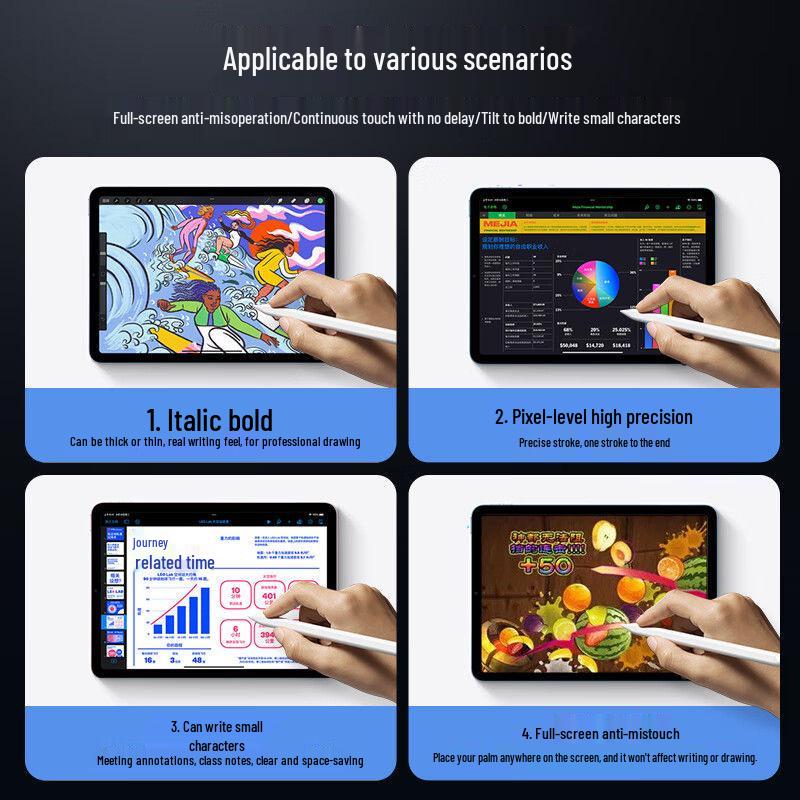 Lápiz Táctil Capacitivo Universal para Tableta Huawei MatePad - Bolígrafo Táctil Pro para Dibujo