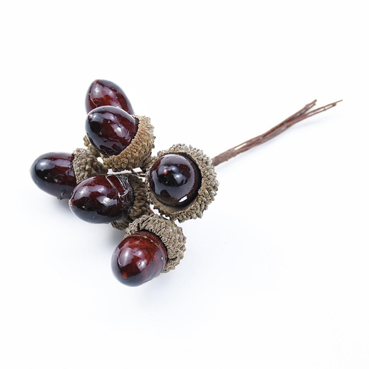 

6 шт. Искусственные растения Искусственные сосновые шишки Декоративные цветы Венки Рождество Домашний декор Сделай сам Свадьба Ручная работа Помпон