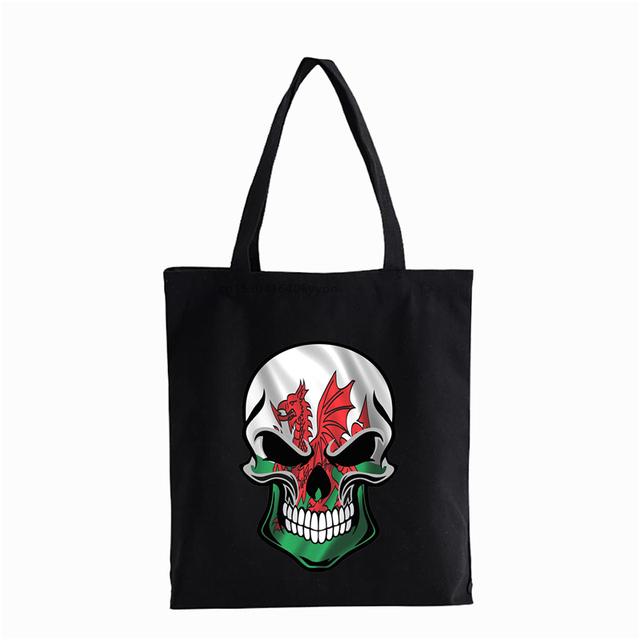 Galles Drago Rugby Football Uomini Donne 6 Nazioni Top Rosso Stampa Gallese Borsa shopper Studenti adolescenti Borse a mano Borsa a spalla
