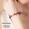 2025 Popular Uruguay Amethyst Imitation Bracelet for Women with Nine Purple Li Fire Gourd and Fu Card Crystal Jewelry