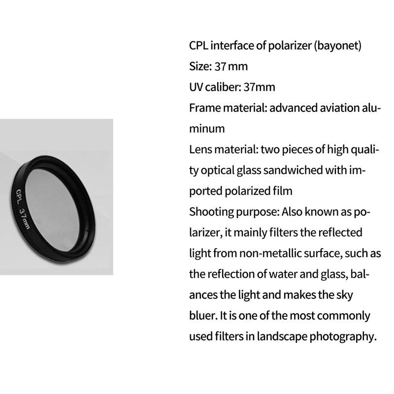 Circular Polarizing CPL Filter 37mm 52mm 58mm Photography for Canon Nikon Sony Camera lens