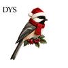 Christmas Holiday Party Supplies Wooden Bird Door Topper, Cute Corner Statue, Woodland Animal Frame Decorations for Art Sign Winter Home Wall