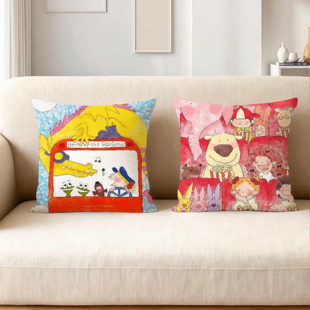 C-coco And W-Wondrous Gang Pillow Case Applicable Space For Guest Rooms Interiors Cars Office House Decoration