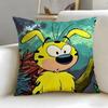 Klassische Cartoon Marsupilami Kissenbezug Weich Leicht zu Waschen Kissenhülle Vielseitig für Sofa Bett Reisen und Büro