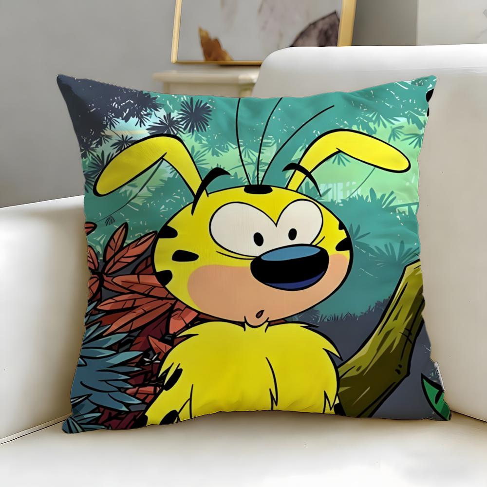 Klassische Cartoon Marsupilami Kissenbezug Weich Leicht zu Waschen Kissenhülle Vielseitig für Sofa Bett Reisen und Büro