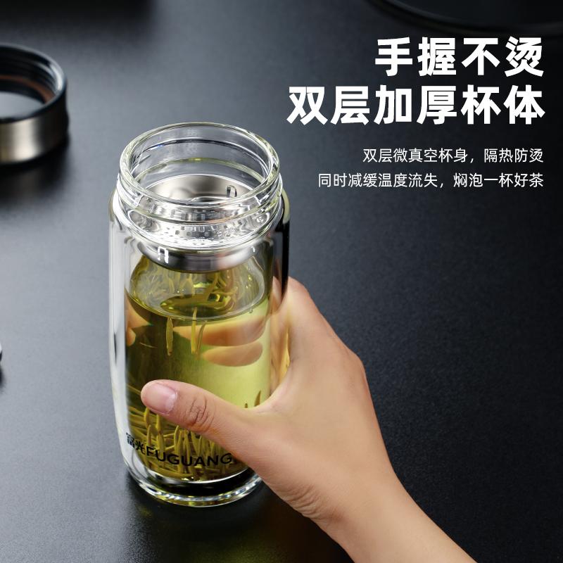 Haojue High Borosilicate Glass Tea Cup with Infuser