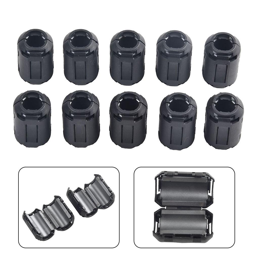 10xTDK  Ferrite Core Noise Suppressor Filter Ring Cable Clip On Wire RFI E&MI Noise Cancellation On USB Tool Replacement Parts