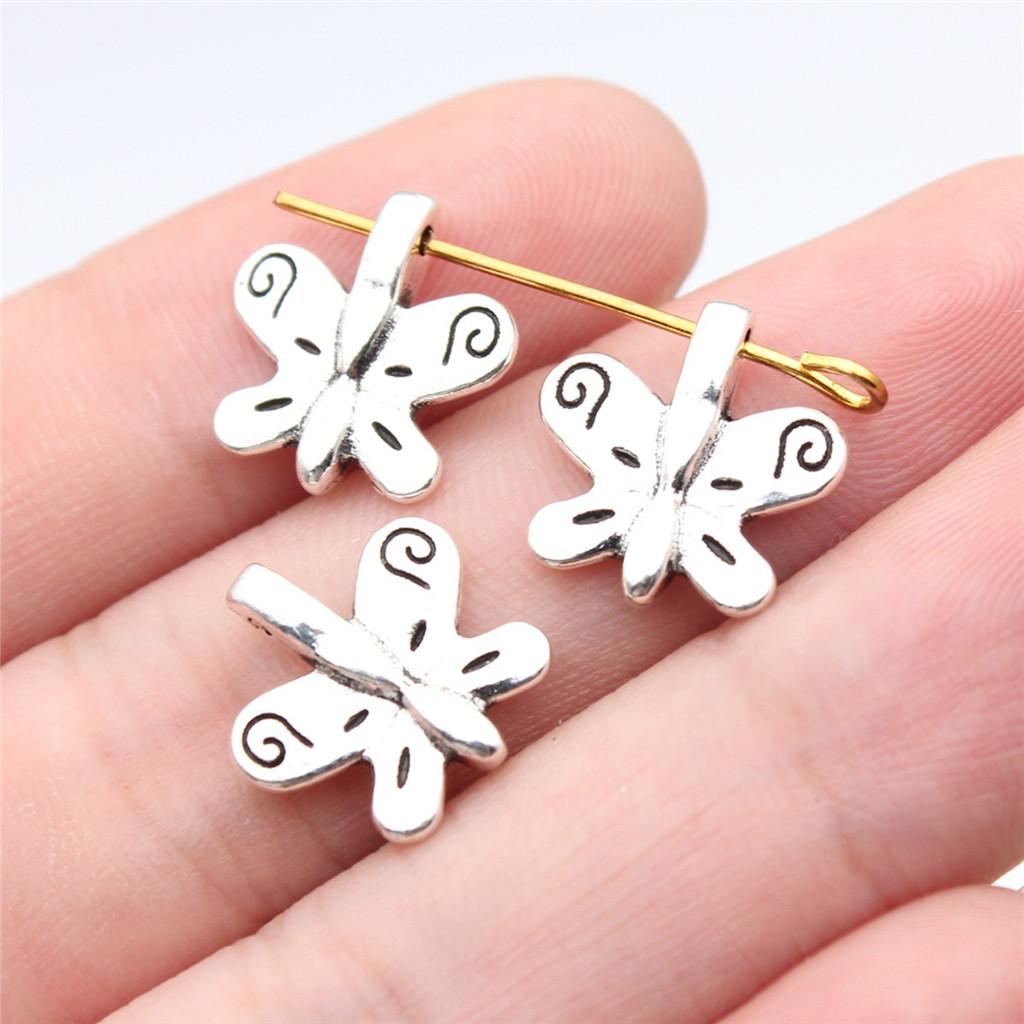 Charms Small Butterfly Pendants Wedding Jewelry Findings ZC114