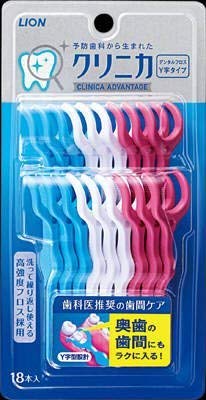 

Clinica Advantage Floss 18 x 10 pieces set Y-type