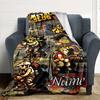 Customiz Name Personality Metal Slug  Blanket Soft &Warm Sofa Office Bed Travel Lunch Break Blanket, Gift Suitable All Seasons