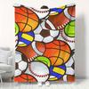 Sportsthemed Blanket Blanket for Sofa Bed Travel Camping Living Room Office Conditioning Blanket for All Seasons Gifts